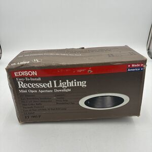 edison recessed lighting et7993p mini open aperture downlight
